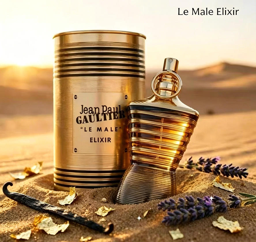 Jeans - ジャン・ポール・ゴルティエ ル・マール エリクシール 3.4oz（100ml）、オリエンタル・フキディオ。熟したミルクとスパイシーな香りが特徴で、どんな場所にも合う。ユニークなパッケージと魅力的な香りが人気。ホリデーギフトに最適。
