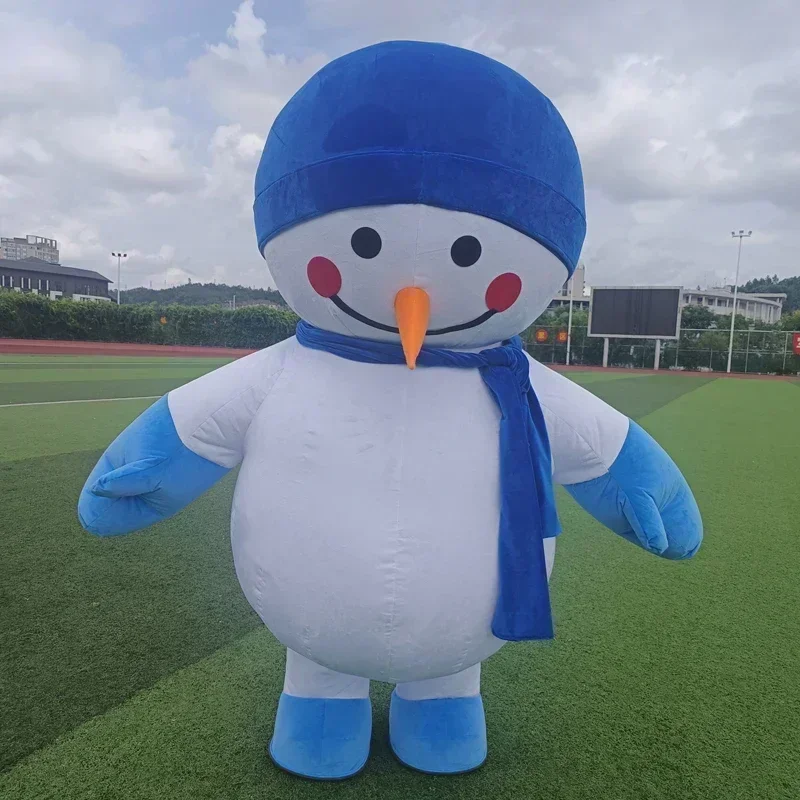 Dresses - 空気で膨らませるタイプの雪だるまの着ぐるみ。クリスマスパーティーやコスプレに最適。大人用。電池や充電器は不要。