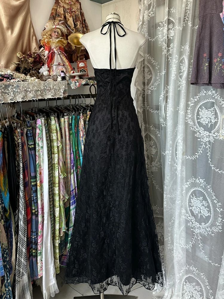 Y2k ヴィンテージ ホルター ノースリーブ ドレス ソリッ - Y2K Backless Halter Mini Dress のレビューと価格