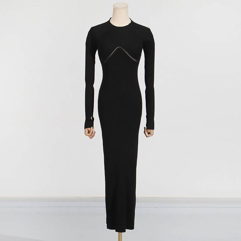 Onecozyday レディース ホワイト リブニット ミデ - Bodycon Long Sleeve Ribbed Dress のレビューと価格