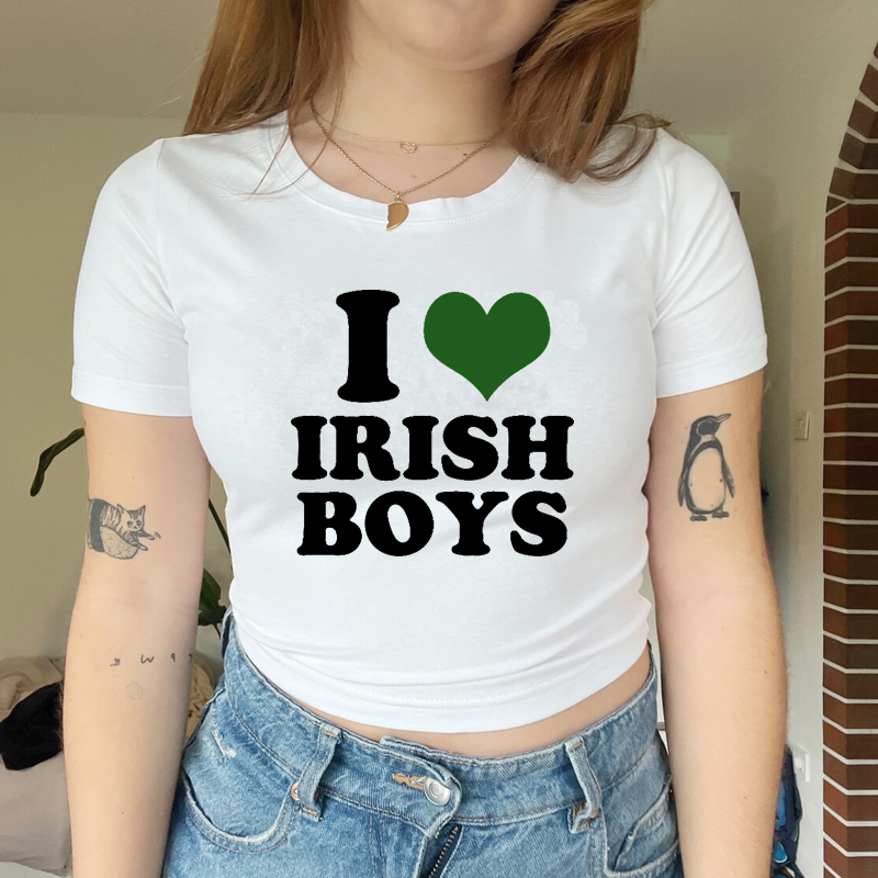 レディースイラブリーシュボーイズヒップホップグラフィッククロ - Y2K Graphic Baby Tee Crop のレビューと価格