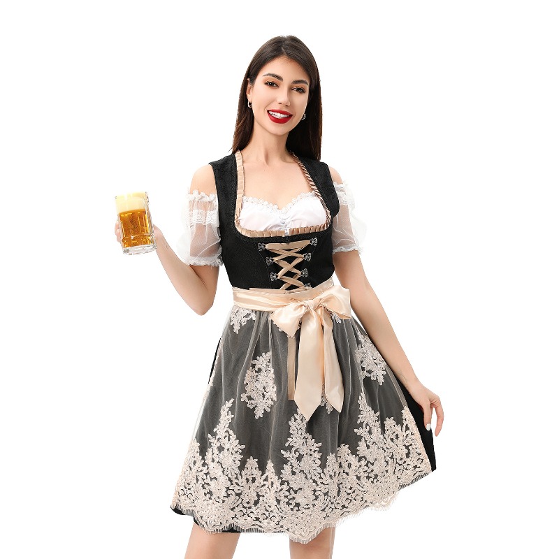 大人女性用オクトーバーフェストコスプレドレス レースメッシュ - Skirts のレビューと価格