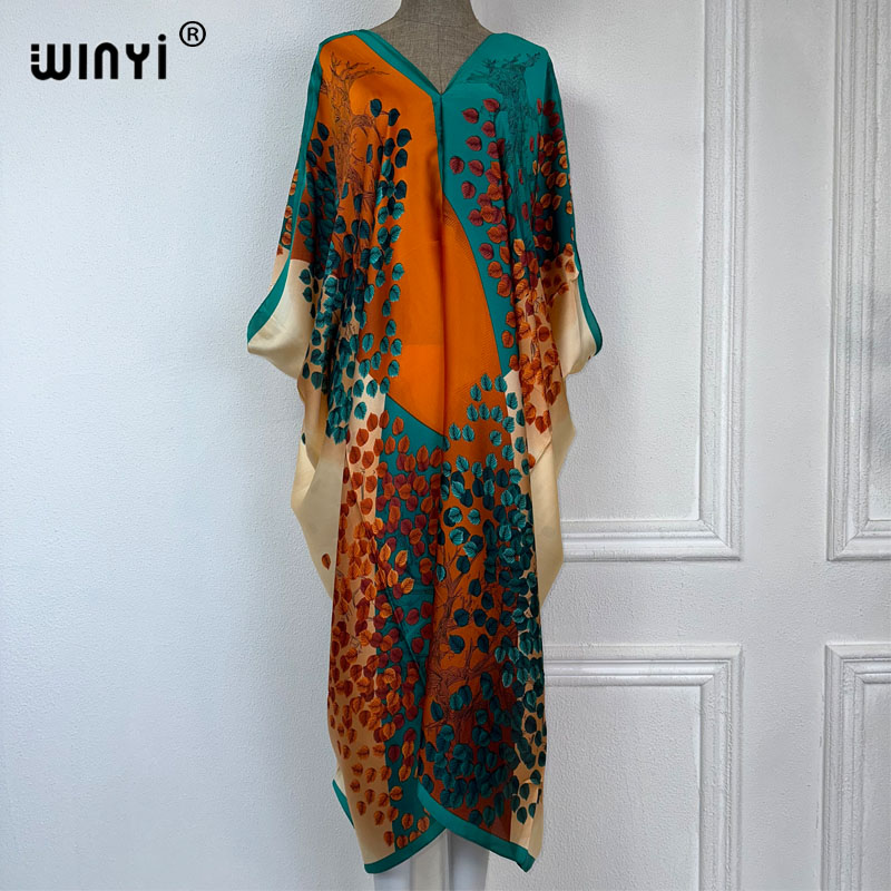 WINYI 2023 Vネック アフリカファッション レディ - Boho Summer Beach Maxi Dress のレビューと価格