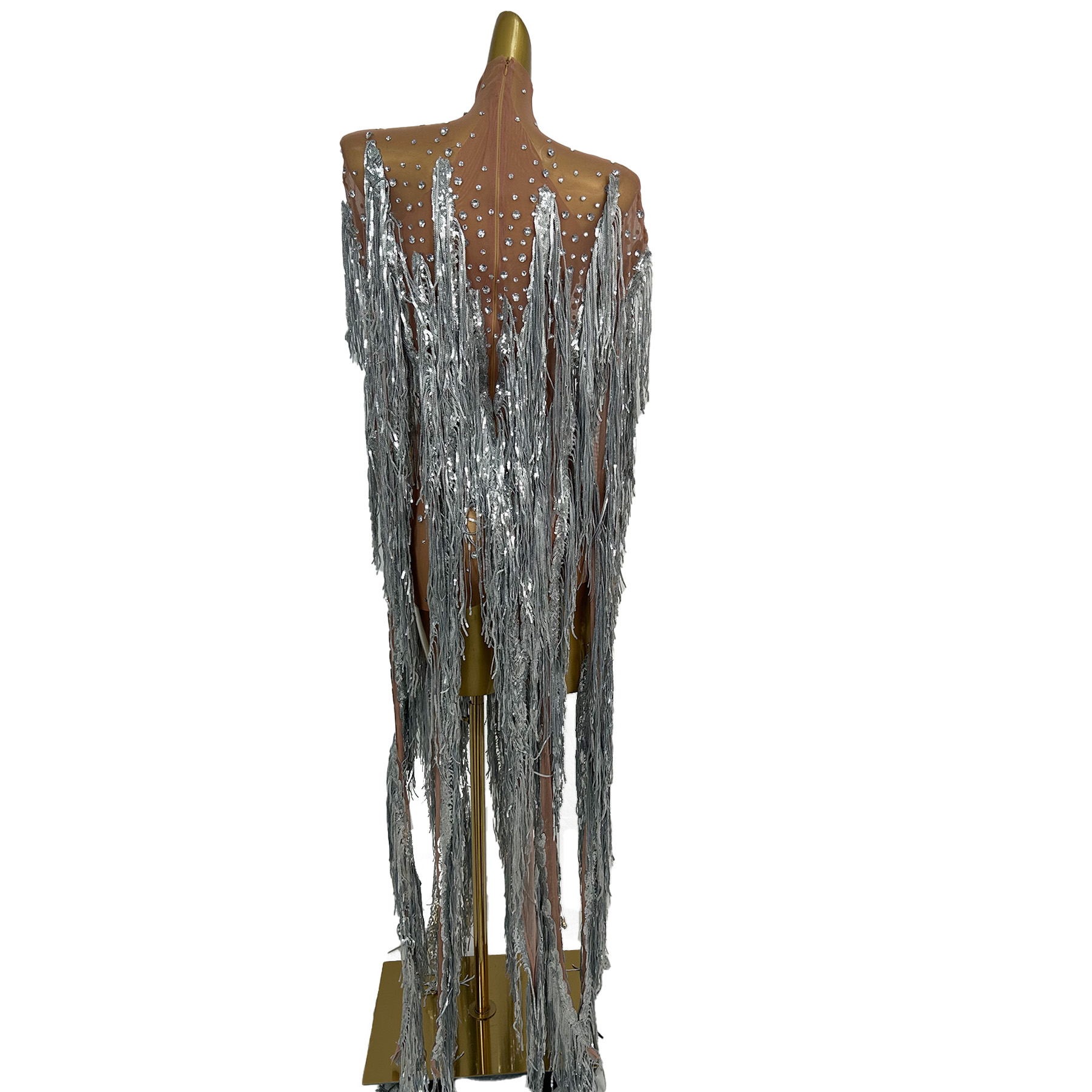 yusanBar シースルー メッシュ素材の衣装、きらめくラ - Sparkly Rhinestone Club Party Dress のレビューと価格