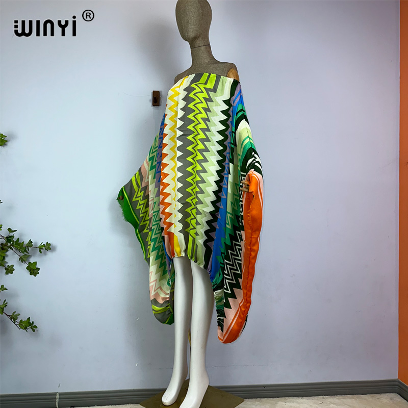 WINYI レディースセクシーワンネックマキシドレス 夏用ボ - Boho Summer Beach Maxi Dress のレビューと価格