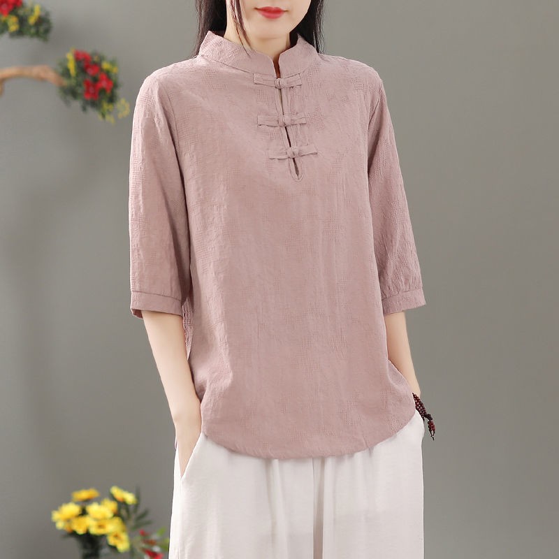プルオーバー、クルーネック、レギュラーレングス、文学的な雰囲 - Blouses のレビューと価格
