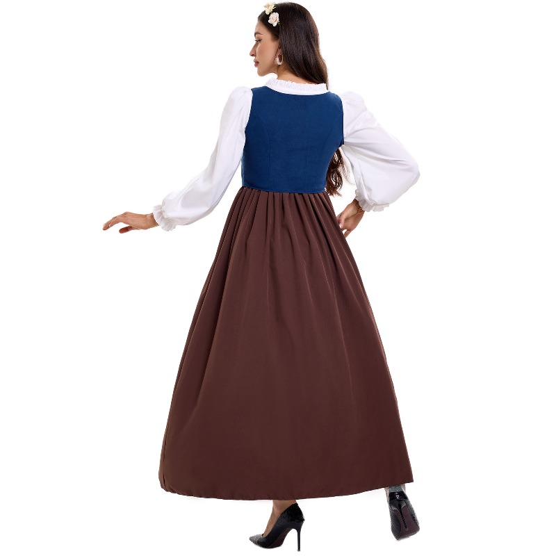 女性用、ヴィンテージ風の農婦衣装。スクエアネック、レースアッ - Skirts のレビューと価格