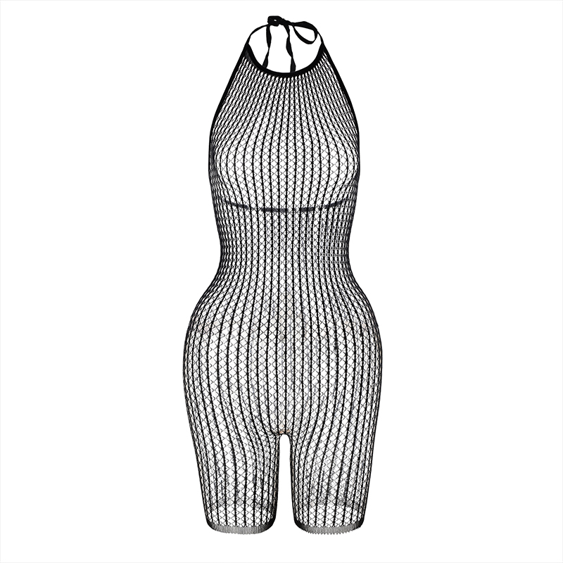 セクシーな女性用、網目模様のシースルー素材の、背中が大きく開 - Sexy Mesh Sheer Bodycon Dress のレビューと価格