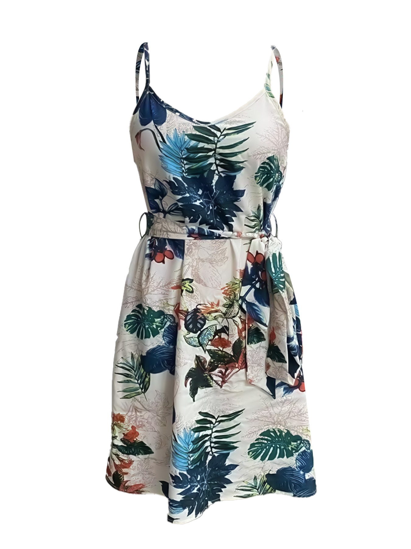 ボヘミアンスタイルの女性用ベルトドレス、休暇やアウトドアアク - French Vintage Floral Midi Dress のレビューと価格